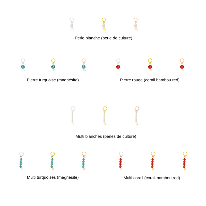 Multi joncs x3 à personnaliser avec charms