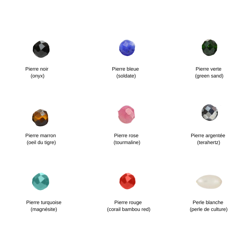 Bague élastique pierres