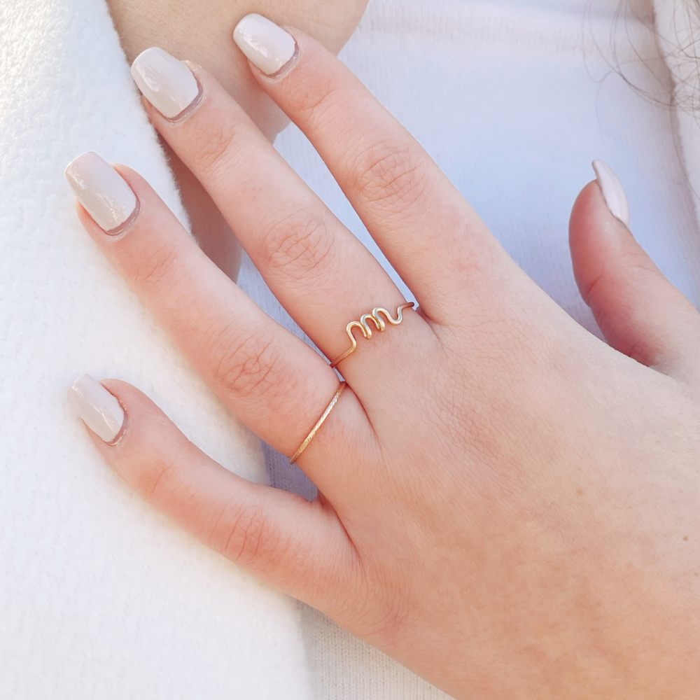 Bague anneau scintillant