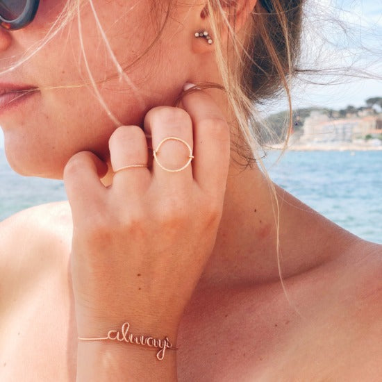 Bague anneau scintillant