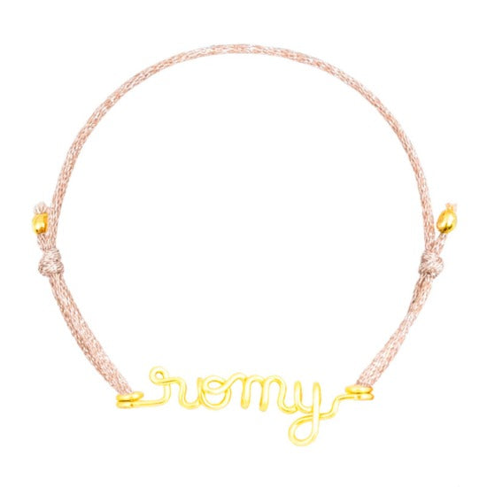 Bracelet cordon à message personnalisé femme - homme - enfant