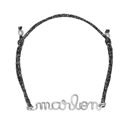 Bracelet cordon à message personnalisé femme - homme - enfant