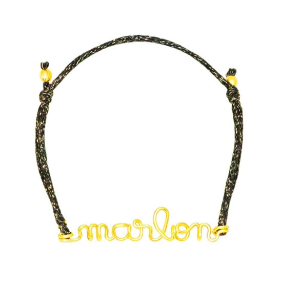 Bracelet cordon à message personnalisé femme - homme - enfant