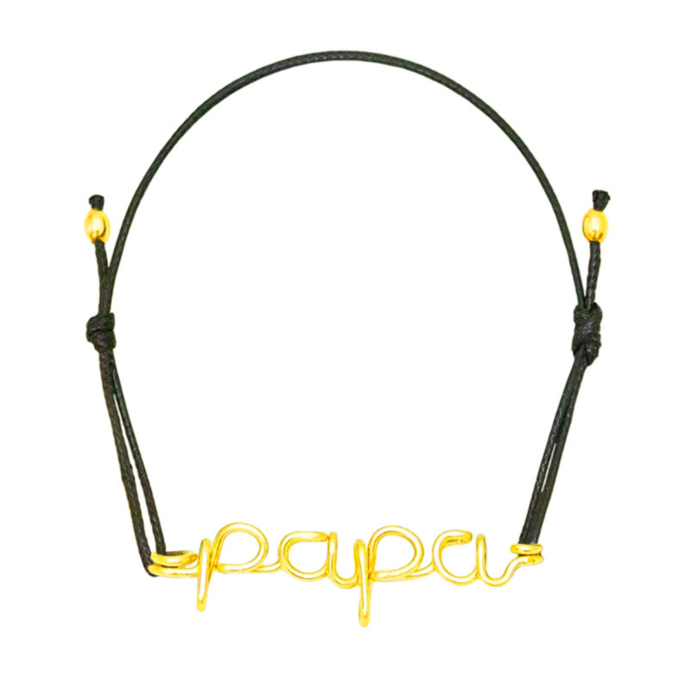 Bracelet cordon à message personnalisé femme - homme - enfant