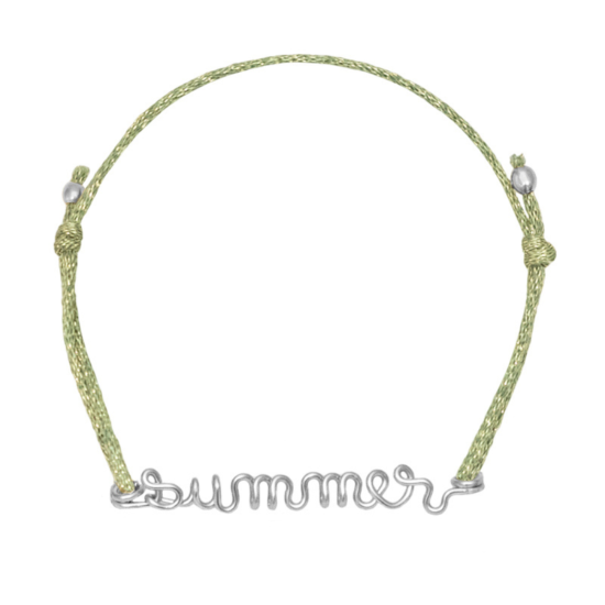 Bracelet cordon à message personnalisé femme - homme - enfant