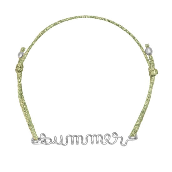 Bracelet cordon à message personnalisé femme - homme - enfant