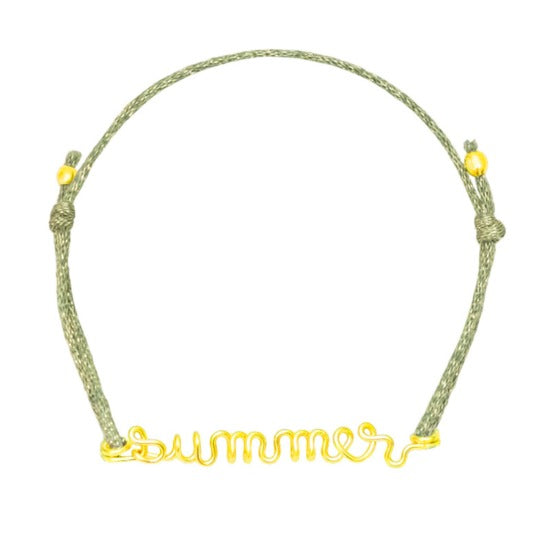 Bracelet cordon à message personnalisé femme - homme - enfant