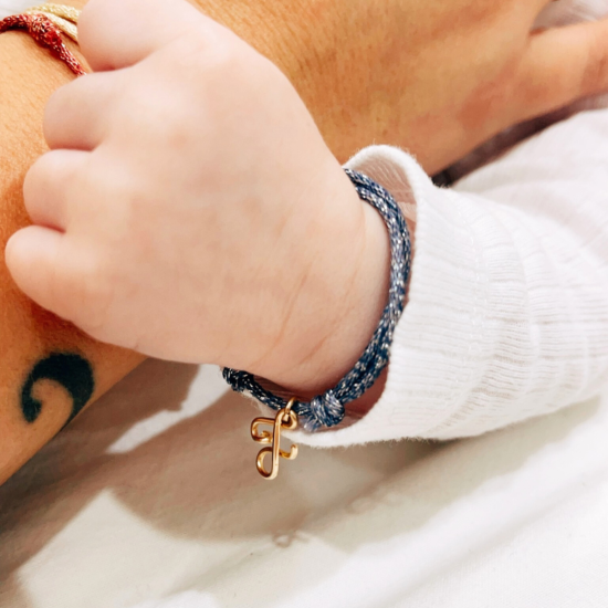 Bracelet cordon à message personnalisé femme - homme - enfant