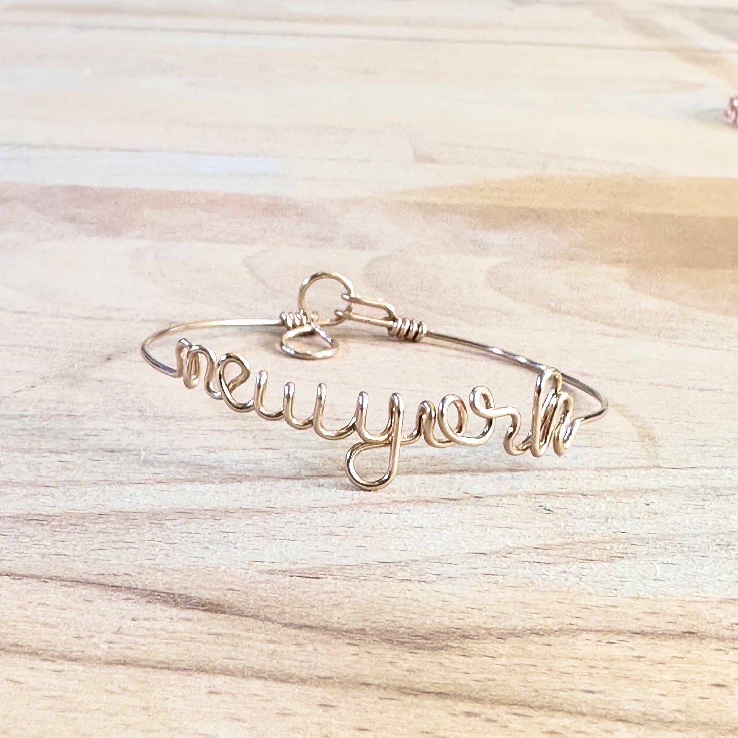 Bracelet Newyork taille S-M Gold filled 14 carats or