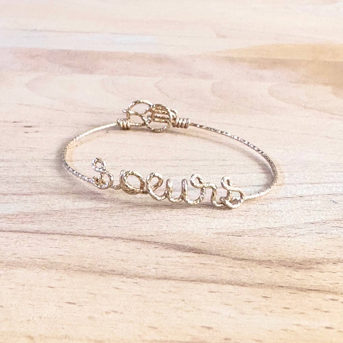 Bracelet Soeurs taille S Goldfilled 14 carats or scintillant