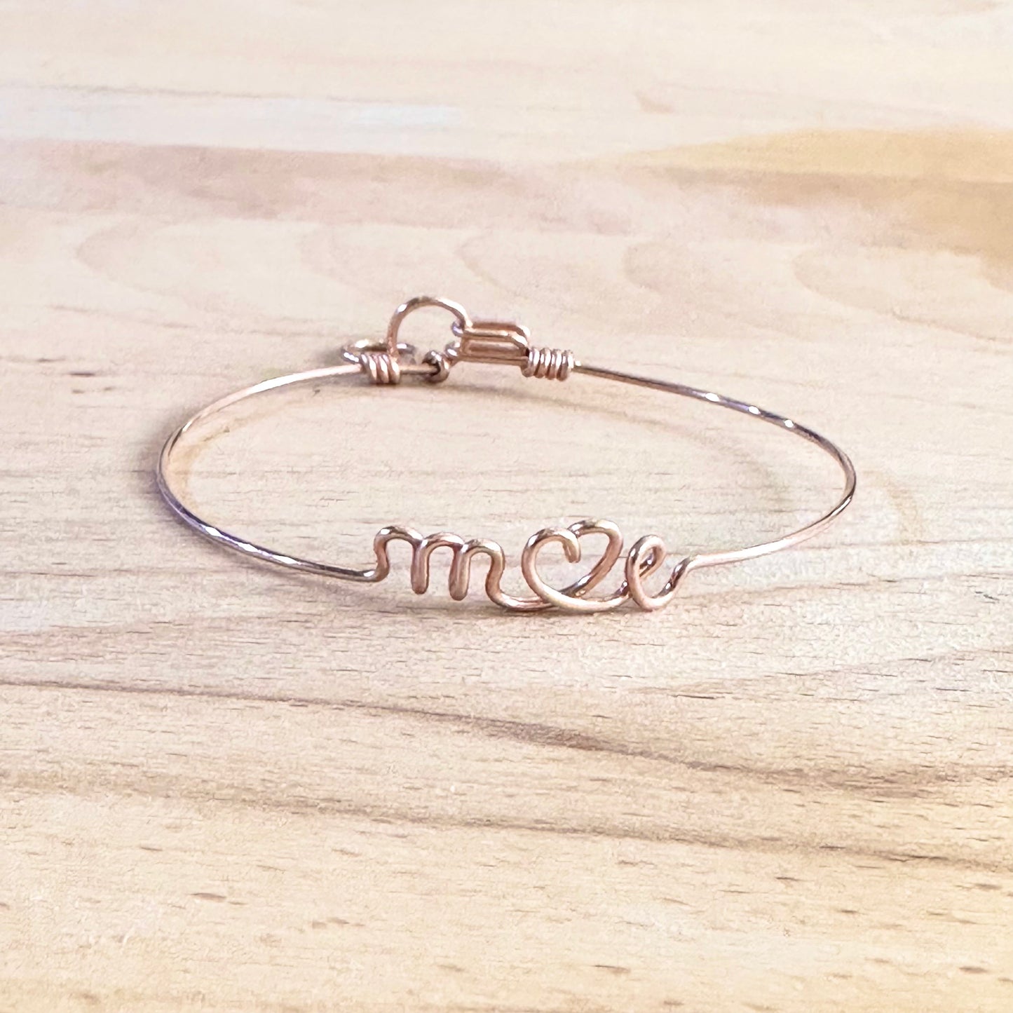 Bracelet M<3E taille s Goldfilled 14 carats rosé