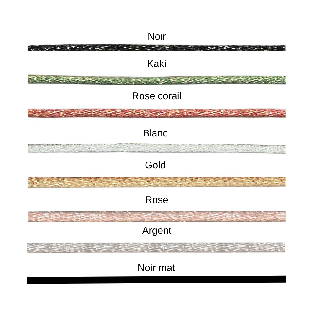 Bracelet cordon coeurs personnalisable femme - homme - enfant