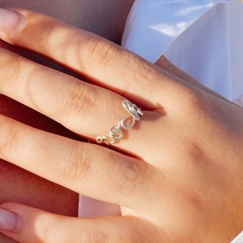 Bague à message personnalisé