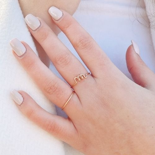 Bague à message personnalisé