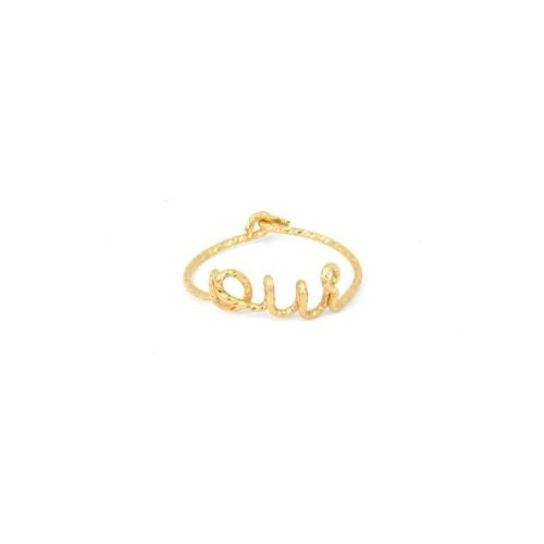 Bague à message personnalisé