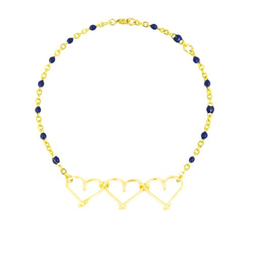 Bracelet chainette coeurs personnalisable femme