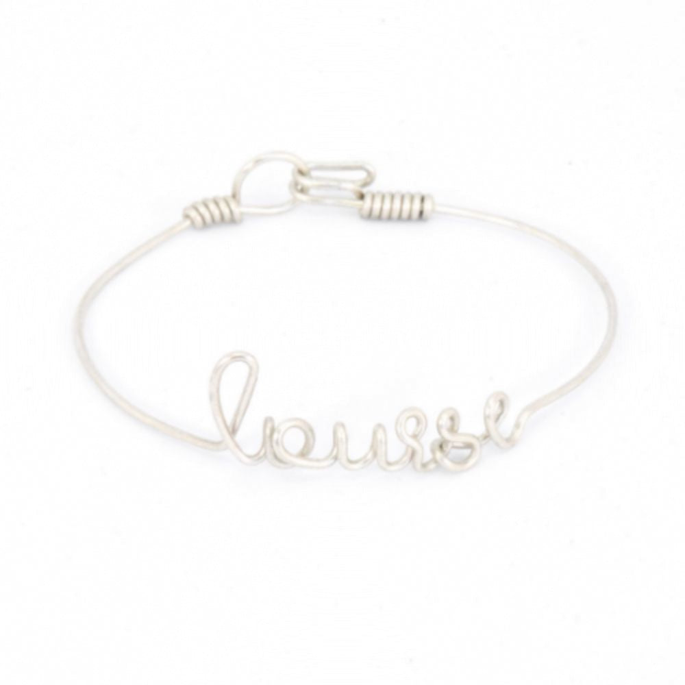 Bracelet à message personnalisé