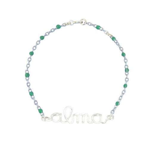 Bracelet chainette à message personnalisé enfant