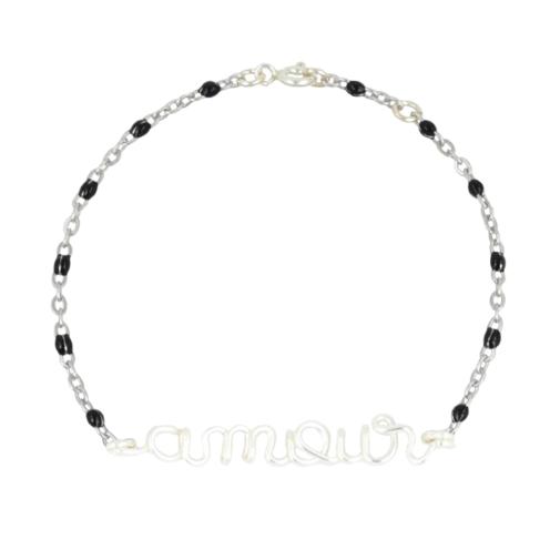 Bracelet chainette à message personnalisé enfant