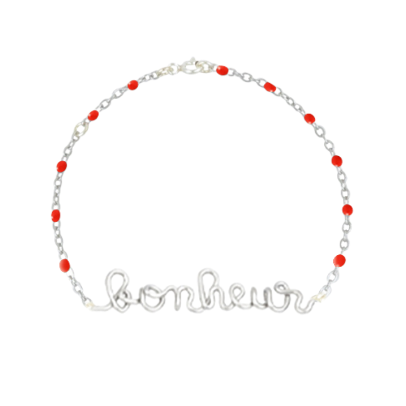 Bracelet chainette à message personnalisé enfant