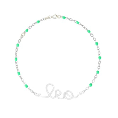 Bracelet chainette à message personnalisé femme