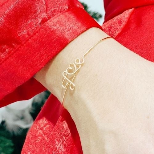 Bracelet à message personnalisé