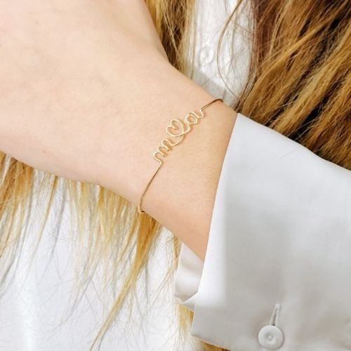 Bracelet à message personnalisé