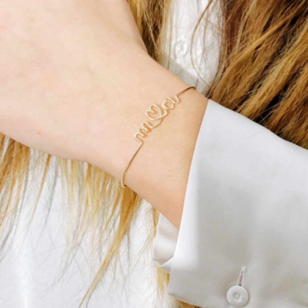 Bracelet à message personnalisé