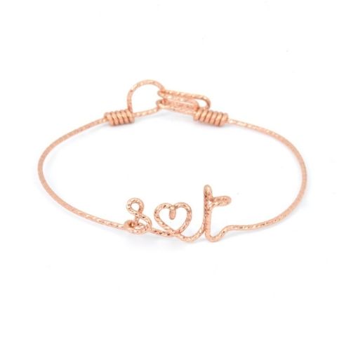 Bracelet à message personnalisé