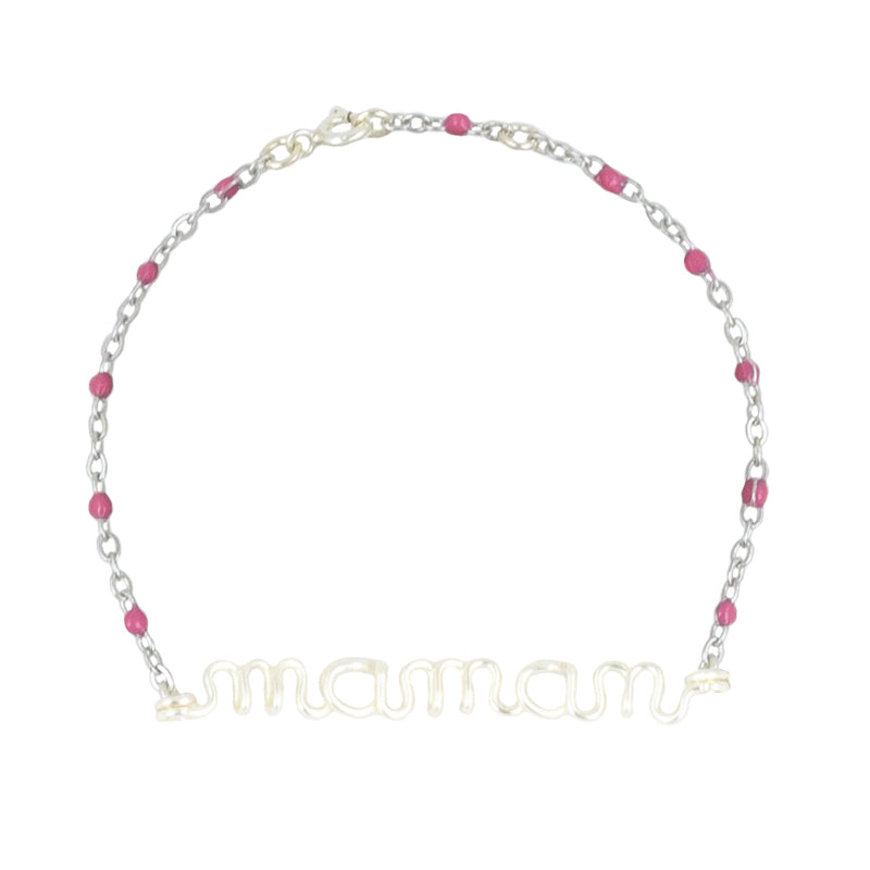 Bracelet chainette à message personnalisé enfant