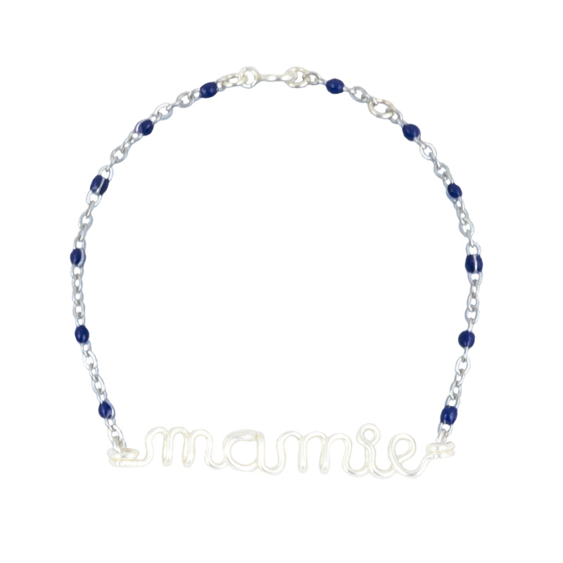 Bracelet chainette à message personnalisé enfant