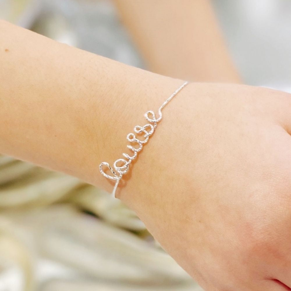 Bracelet à message personnalisé