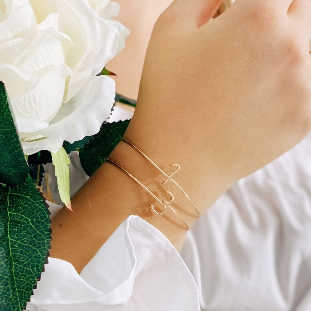 Bracelet chiffre à message personnalisé