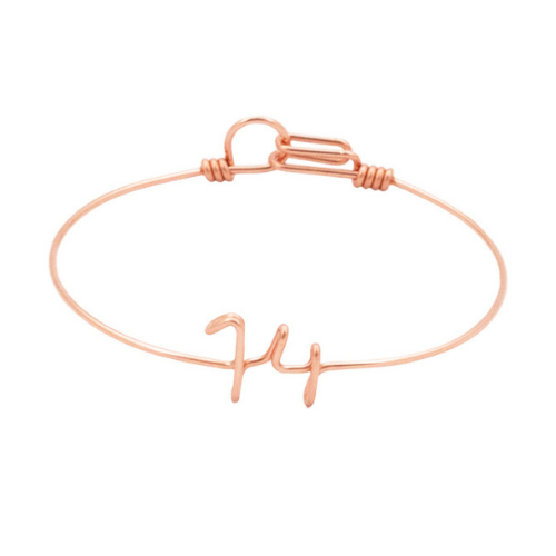 Bracelet chiffre à message personnalisé