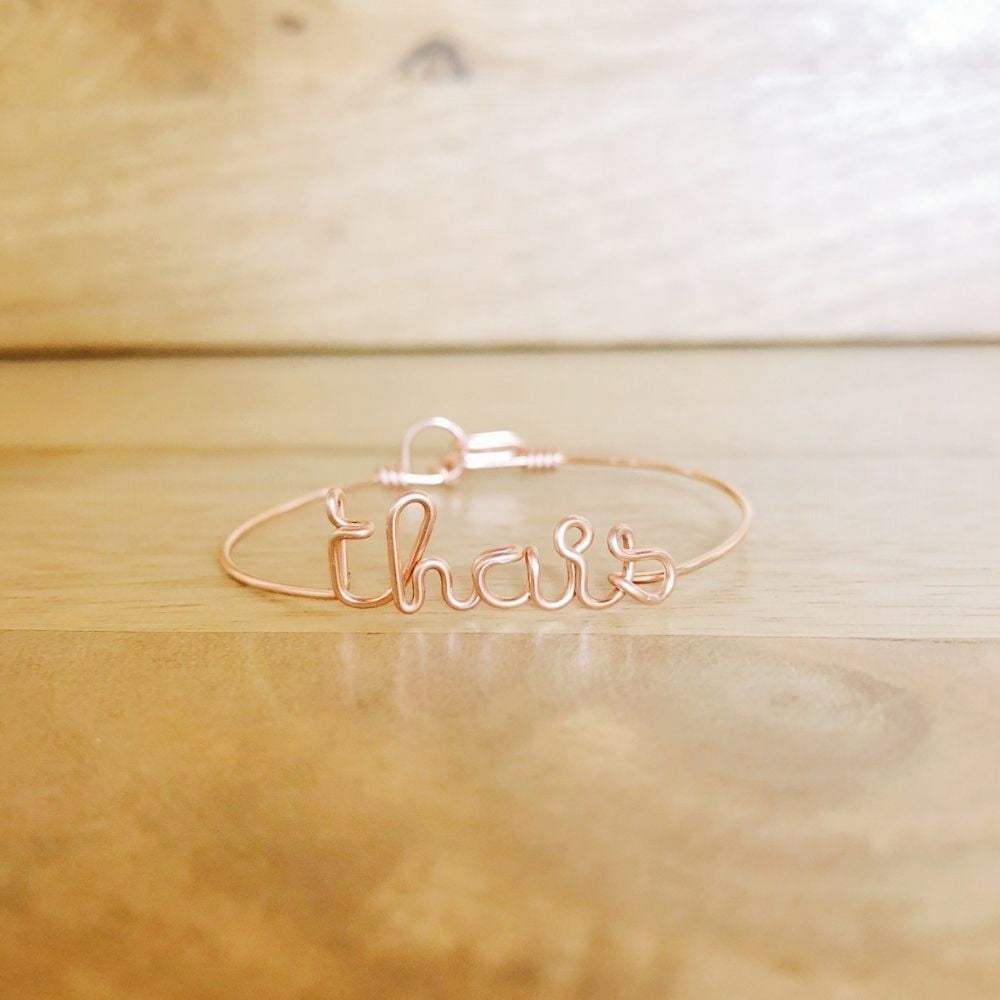 Bracelet à message personnalisé