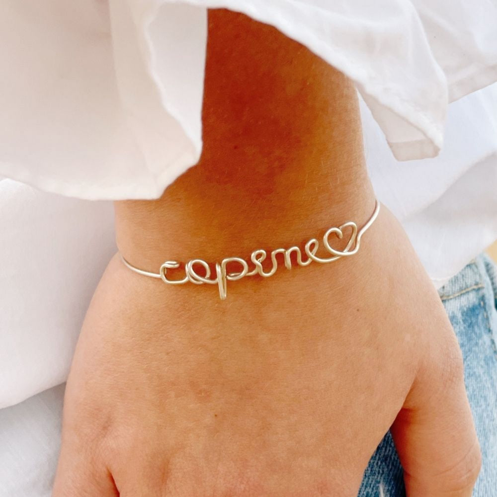 Bracelet à message personnalisé