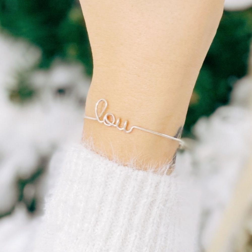 Bracelet à message personnalisé