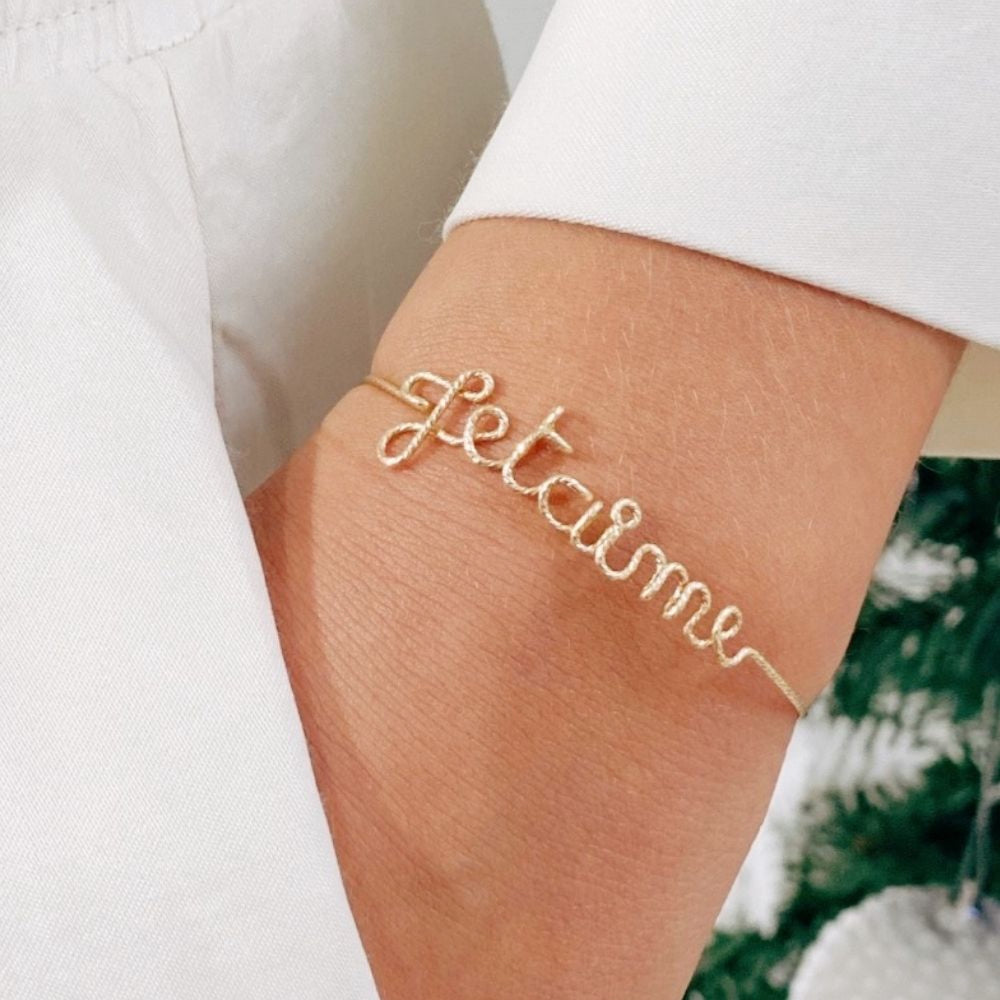 Bracelet à message personnalisé