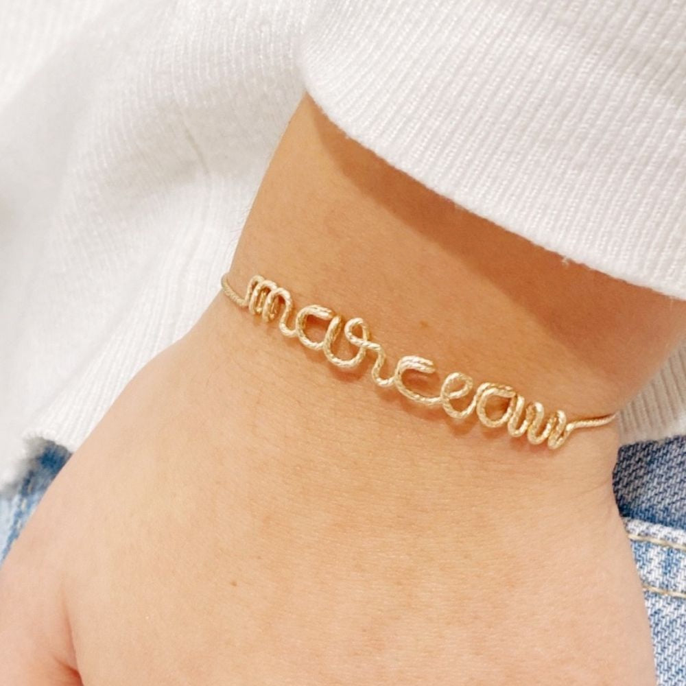 Bracelet à message personnalisé