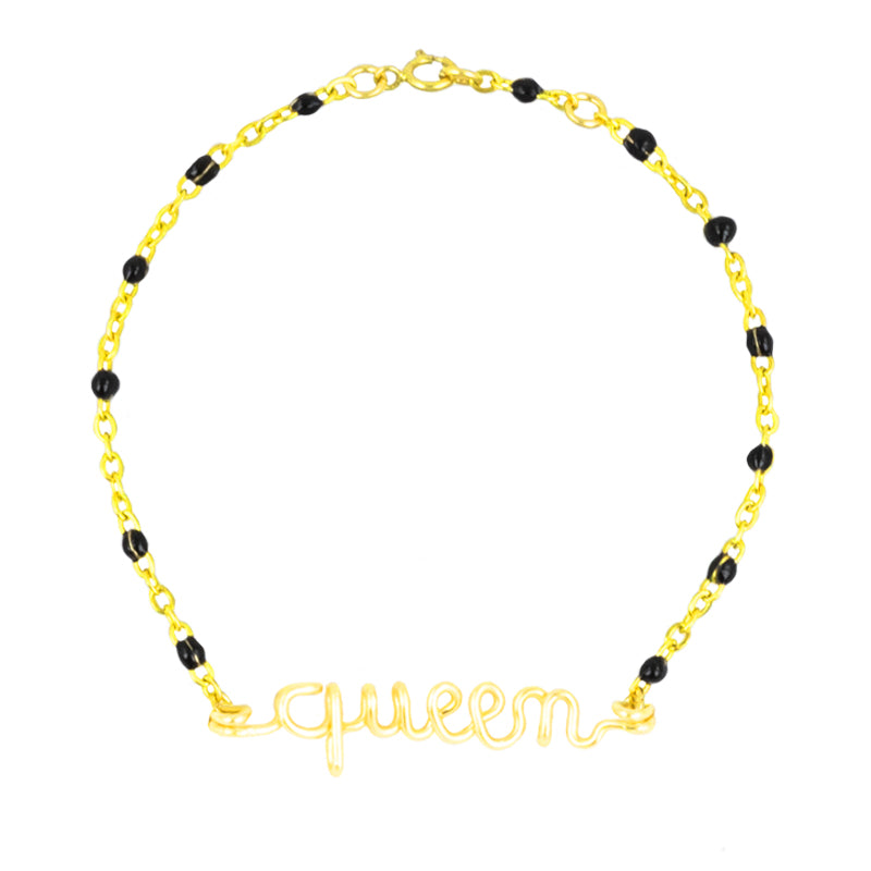 Bracelet chainette à message personnalisé enfant