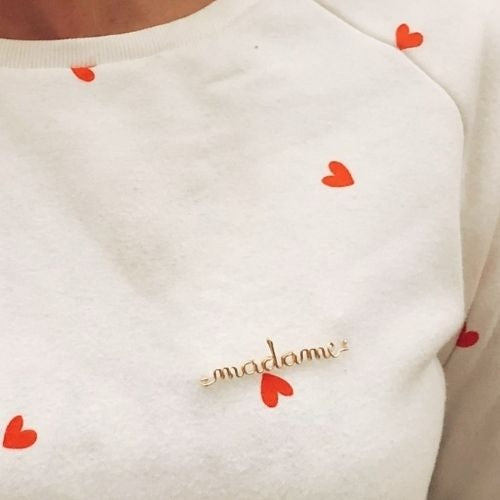 Broche à message personnalisé