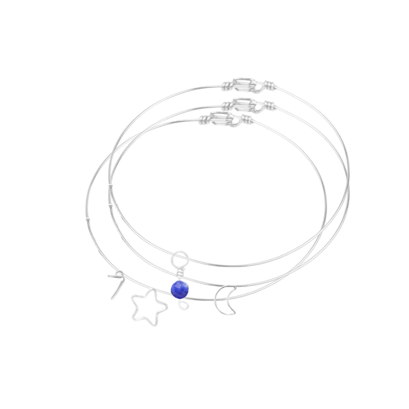 Multi joncs x3 à personnaliser avec charms