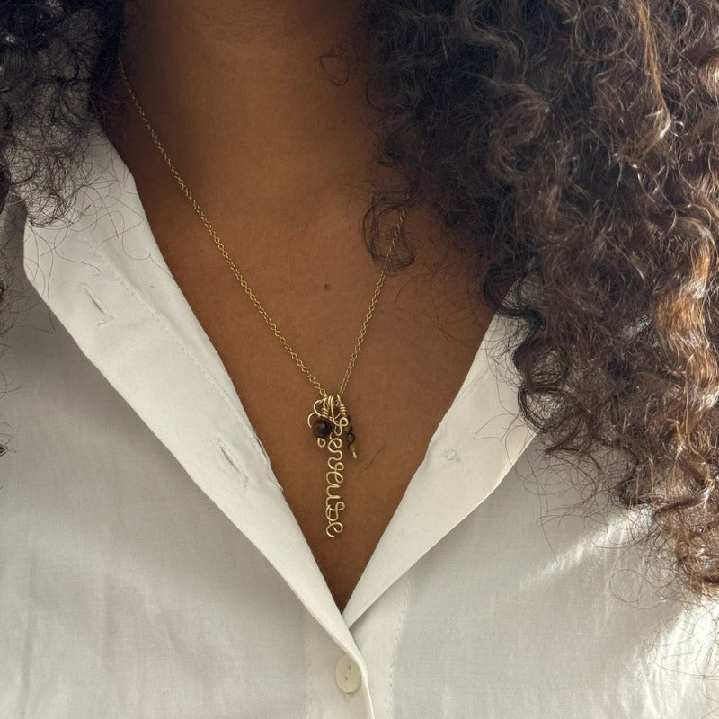 Collier message et charms à personnaliser