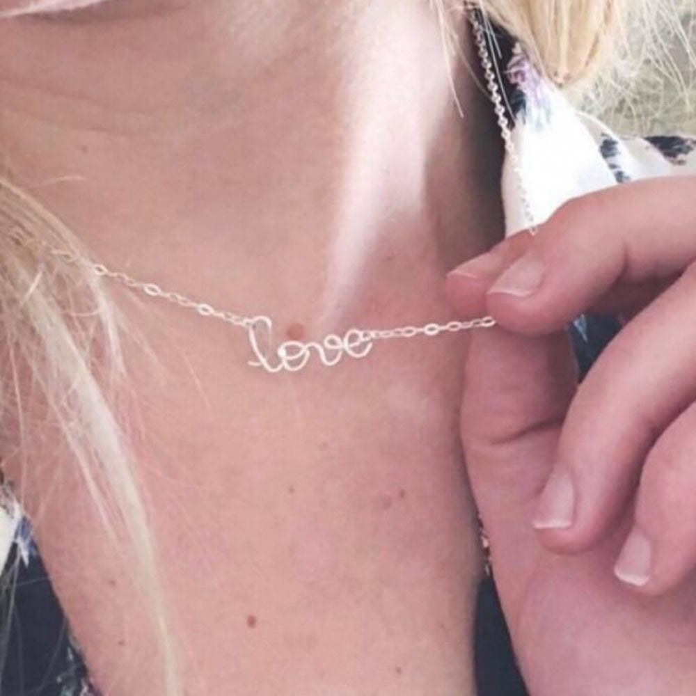 Collier à message personnalisé