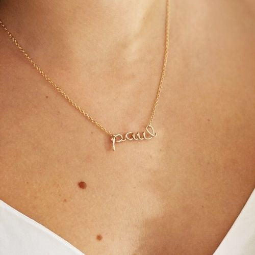 Collier à message personnalisé