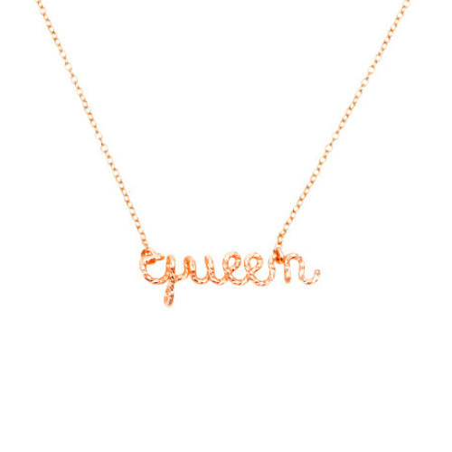 Collier à message personnalisé