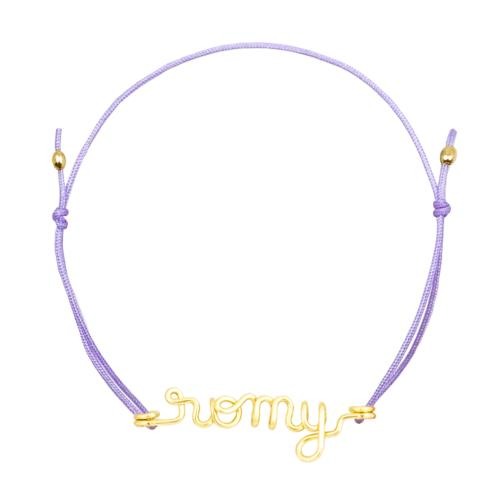 Bracelet cordon à message personnalisé femme - homme - enfant