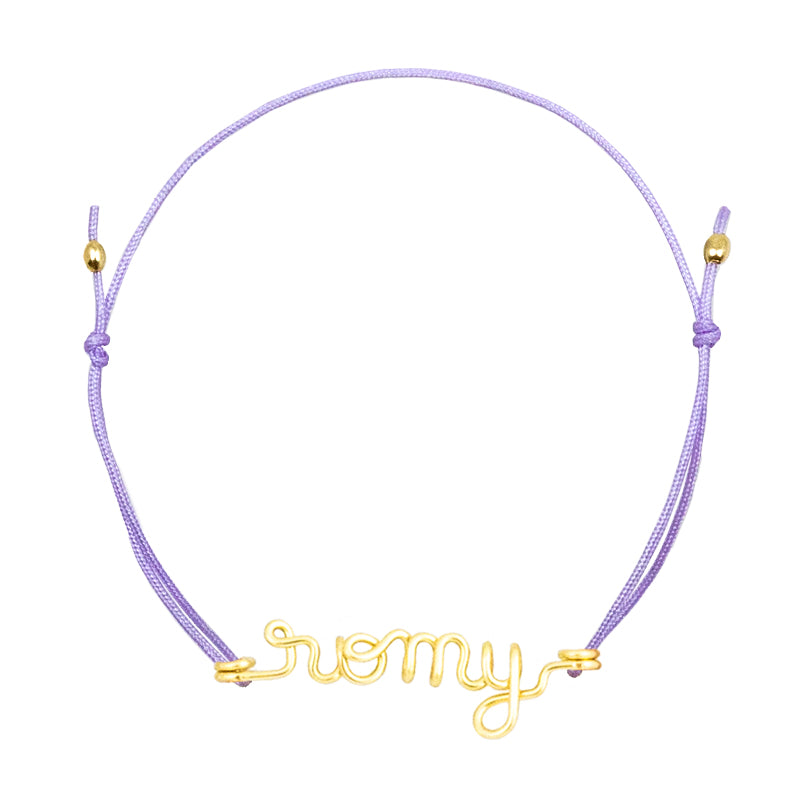 Bracelet cordon à message personnalisé femme - homme - enfant