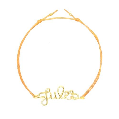 Bracelet cordon à message personnalisé femme - homme - enfant