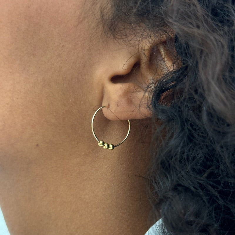 Mini créoles perles